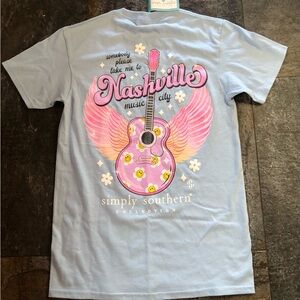 Simply Southern Nashville Music City Graphic Tee - 100% Cotton